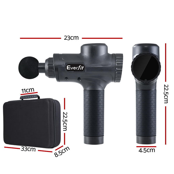 Massage Gun Electric Massager Vibration 6 Heads Muscle Therapy Percussion Tissue freeshipping - Awezingly