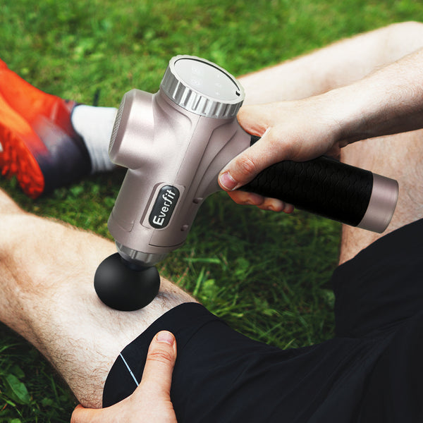 Everfit Massage Gun 6 Heads LCD Electric Massager Vibration Relief Percussion freeshipping - Awezingly