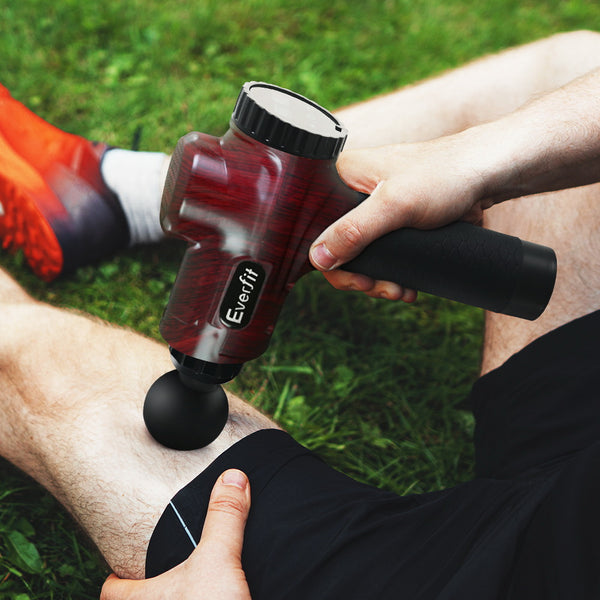 Everfit Massage Gun 6 Heads Electric Massager LCD Vibration Percussion Relief freeshipping - Awezingly