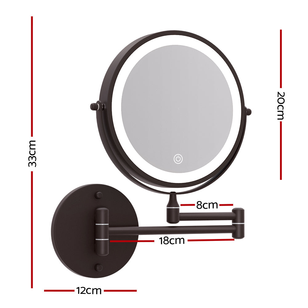 Embellir Extendable Makeup Mirror 10X Magnifying Double-Sided Bathroom Mirror BR Embellir