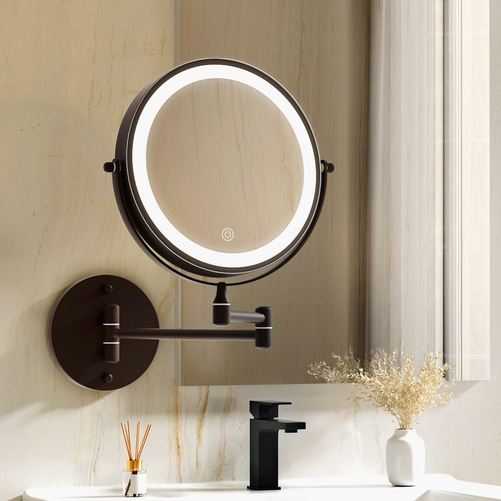 Embellir Extendable Makeup Mirror 10X Magnifying Double-Sided Bathroom Mirror BR Embellir