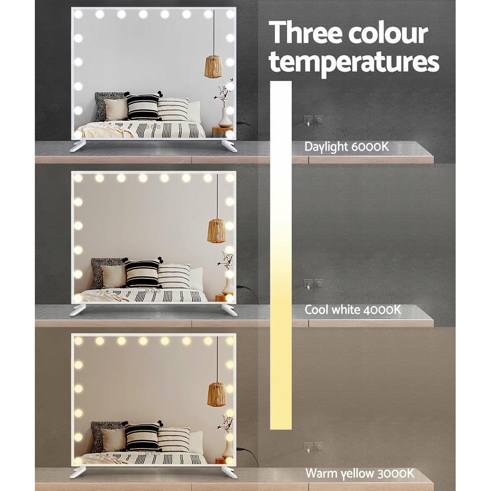 Embellir Makeup Mirror with Light LED Hollywood Vanity Dimmable Wall Mirrors Embellir