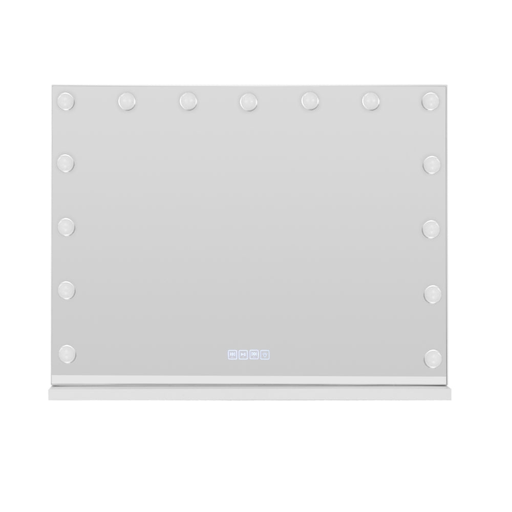 Embellir Bluetooth Makeup Mirror 80X58cm Hollywood with Light Vanity Wall 18 LED Does not apply