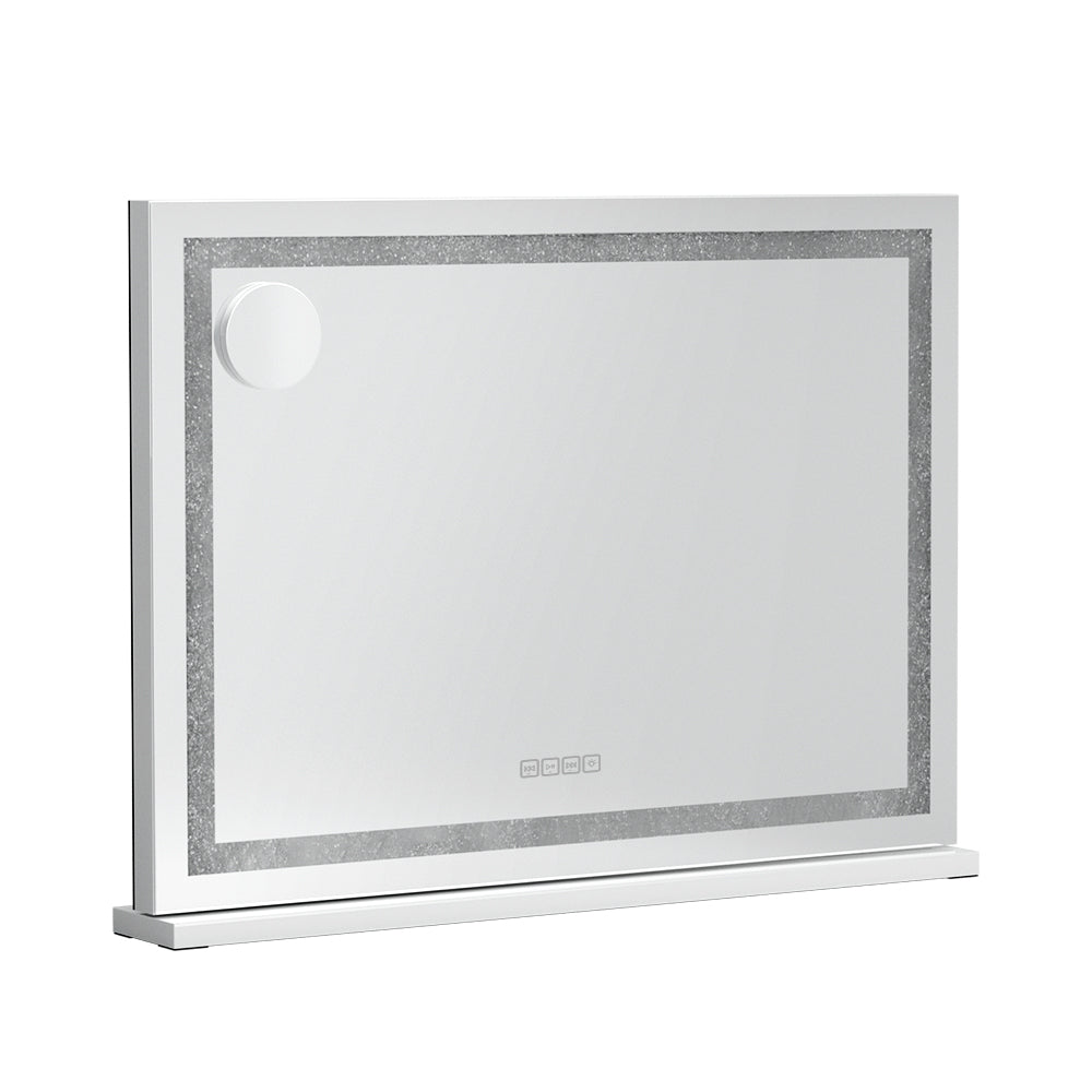 Embellir Bluetooth Makeup Mirror 80X58cm Crystal Hollywood with Light LED Vanity Embellir