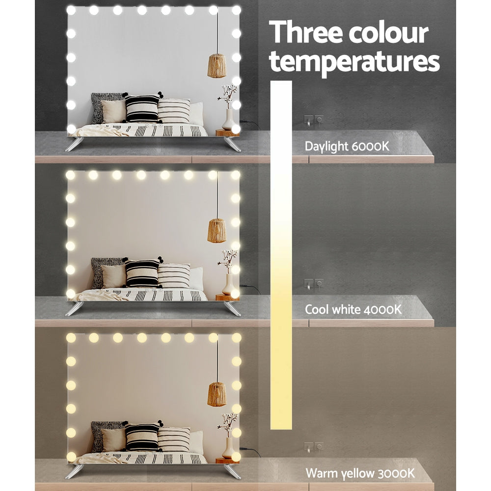 Embellir Bluetooth Makeup Mirror with Light Hollywood LED Wall Mounted Cosmetic Embellir