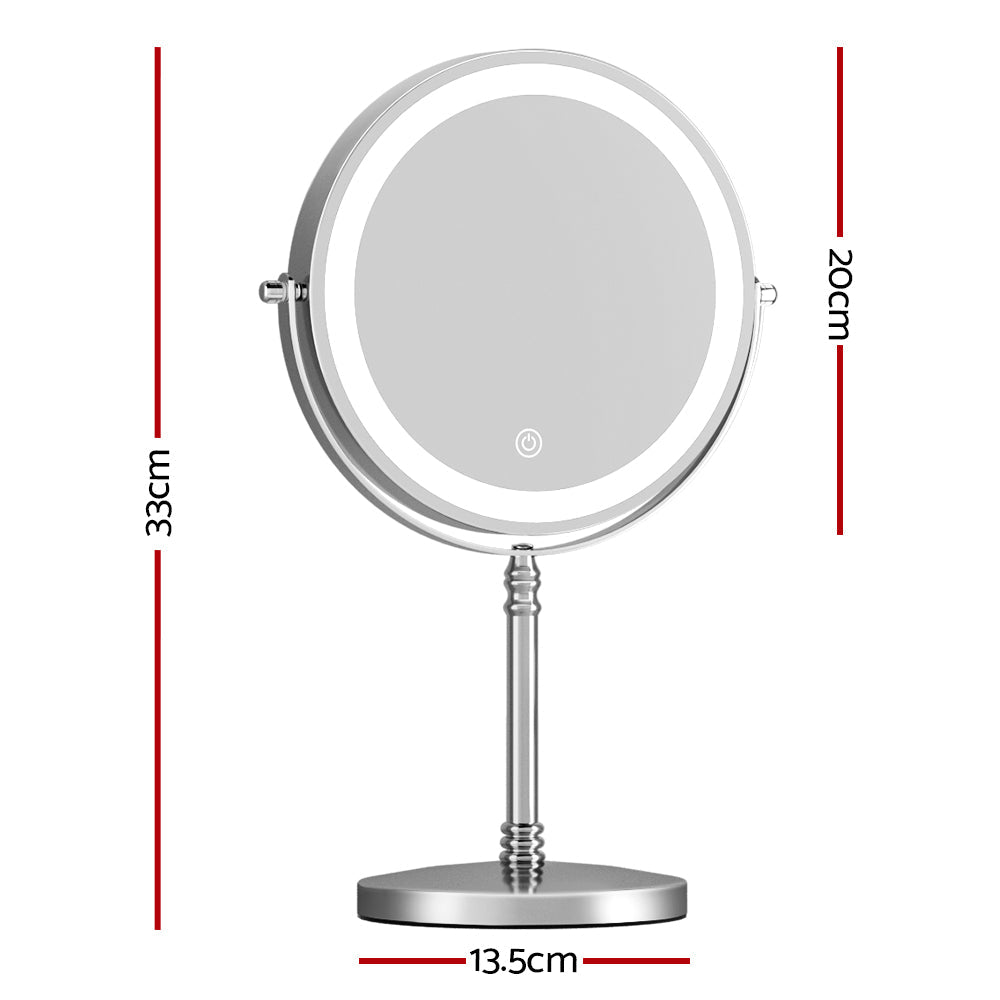 Embellir Makeup Mirror LED Light Cosmetic Round 360° Rotation 10X Magnifying Embellir