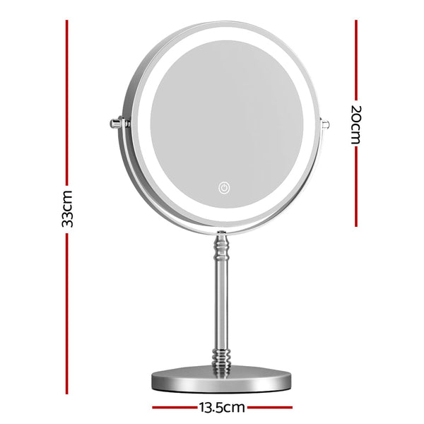 Embellir Makeup Mirror LED Light Cosmetic Round 360° Rotation 10X Magnifying Embellir