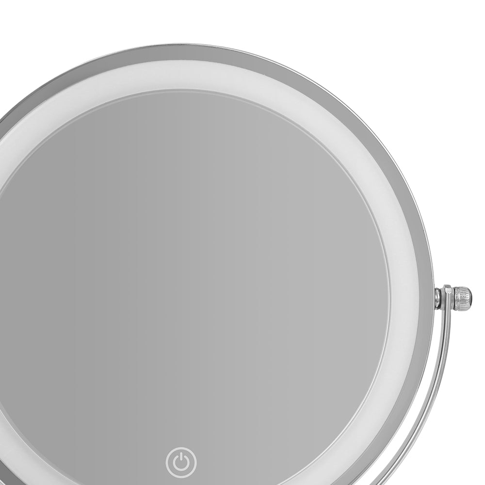 Embellir Makeup Mirror LED Light Cosmetic Round 360° Rotation 10X Magnifying Embellir
