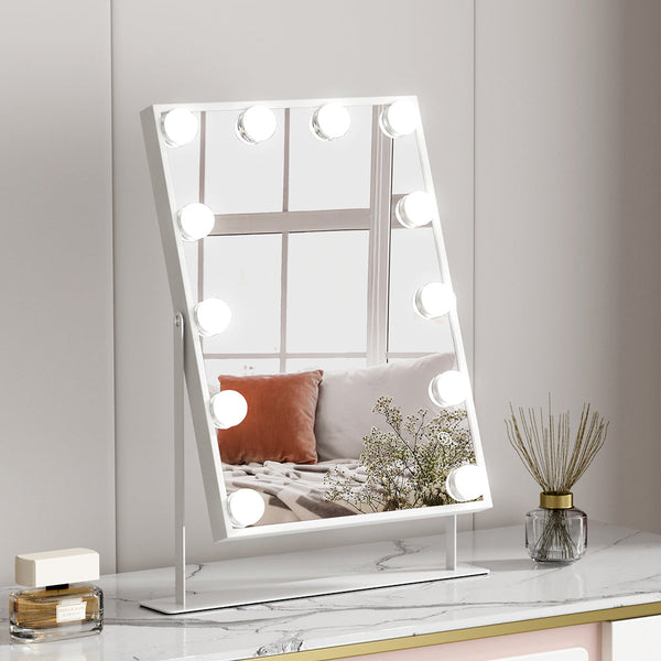 Embellir Bluetooth LED Makeup Mirror Mirrors Lighted Vanity Hollywood 30X40CM Embellir
