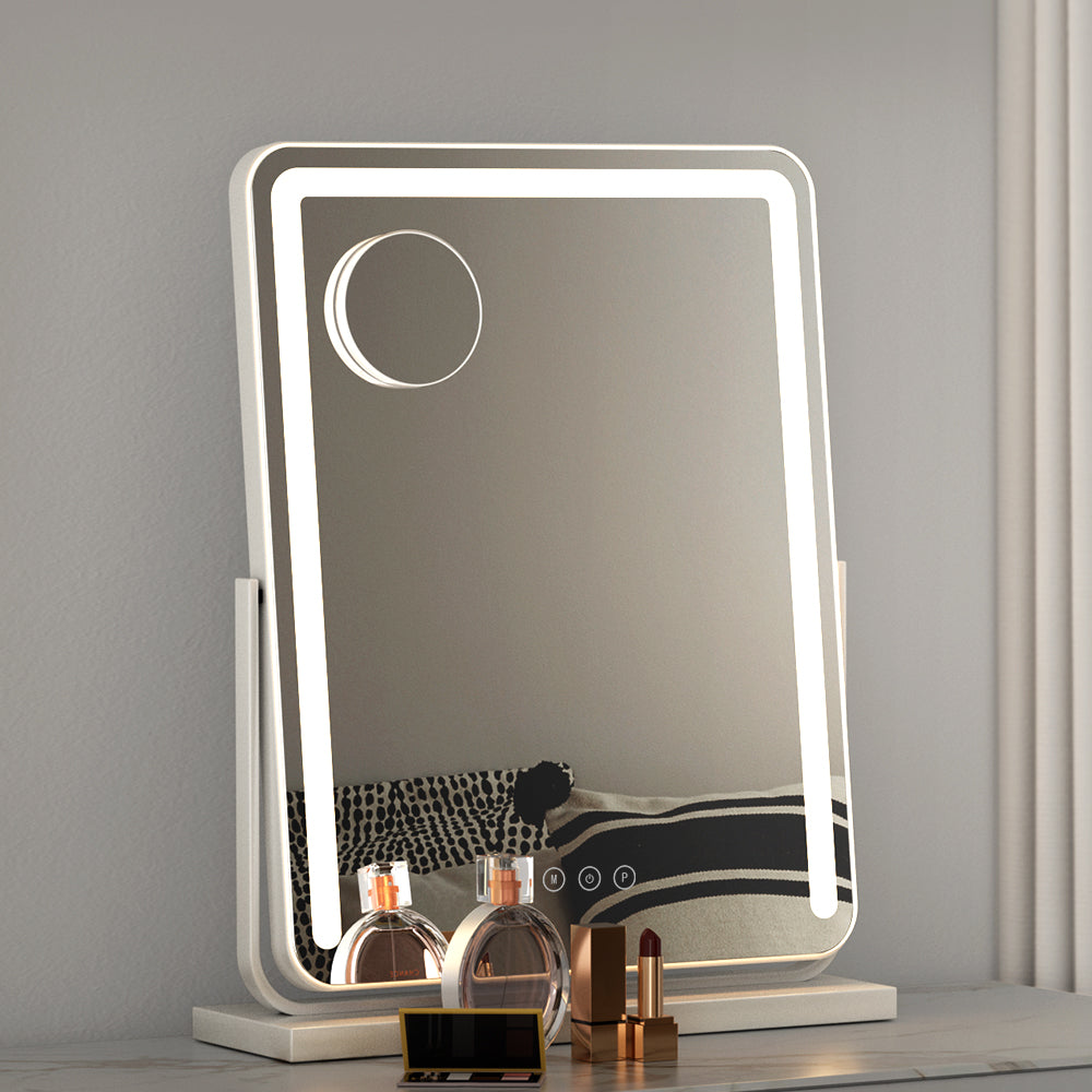 Embellir Makeup Mirror with Lights Hollywood Vanity LED Mirrors White 40X50CM Embellir