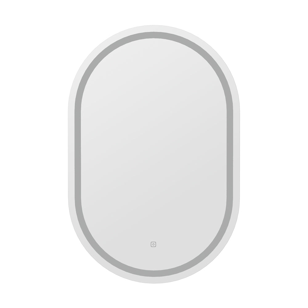 Embellir LED Wall Mirror With Light 50X75CM Bathroom Decor Oval Mirrors Vanity Embellir