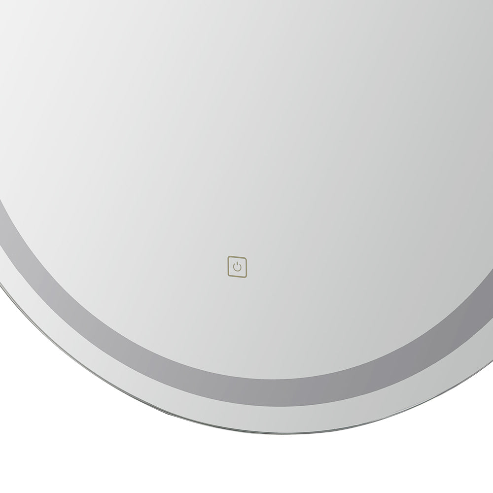 Embellir LED Wall Mirror With Light 50X75CM Bathroom Decor Oval Mirrors Vanity Embellir