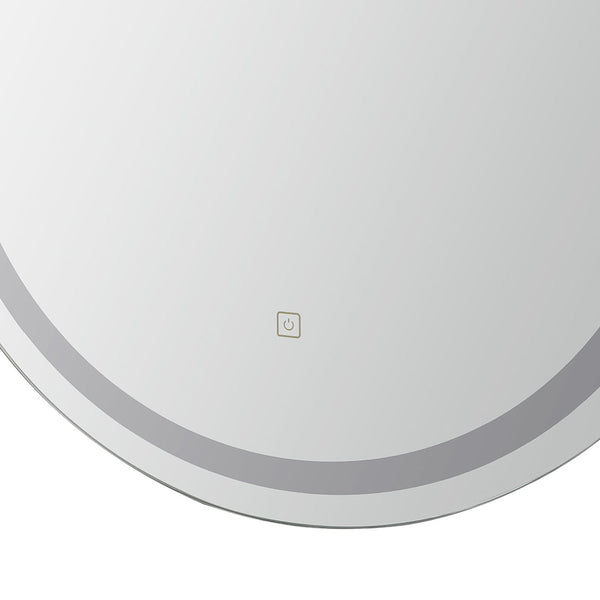 Embellir LED Wall Mirror With Light 50X75CM Bathroom Decor Oval Mirrors Vanity Embellir