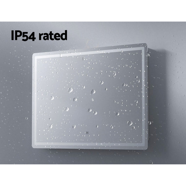 Embellir Wall Mirror 100X70CM with LED Light Bathroom Home Decor Round Rectangle Embellir