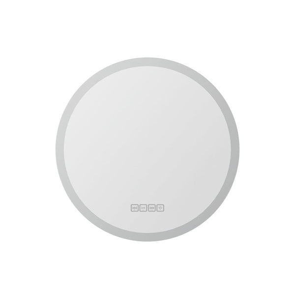Embellir Bluetooth LED Wall Mirror With Light 50CM Bathroom Decor Round Mirrors Embellir