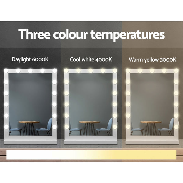 Embellir Hollywood Makeup Mirror With Light 15 LED Bulbs Vanity Lighted Stand freeshipping - Awezingly