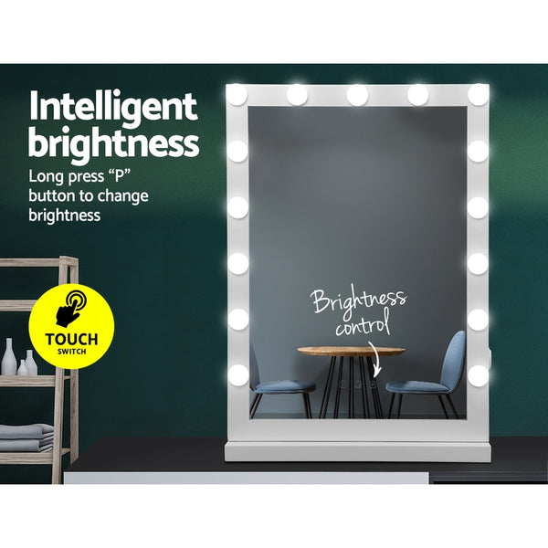 Embellir Hollywood Makeup Mirror With Light 15 LED Bulbs Vanity Lighted Stand freeshipping - Awezingly