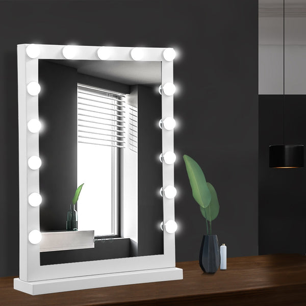 Embellir Hollywood Makeup Mirror With Light 15 LED Bulbs Vanity Lighted Stand freeshipping - Awezingly