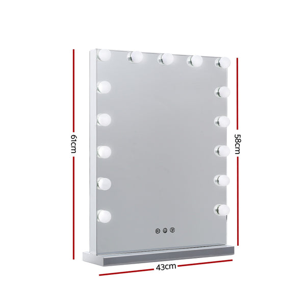 Embellir Hollywood Makeup Mirror With Light 15 LED Bulbs Lighted Frameless freeshipping - Awezingly