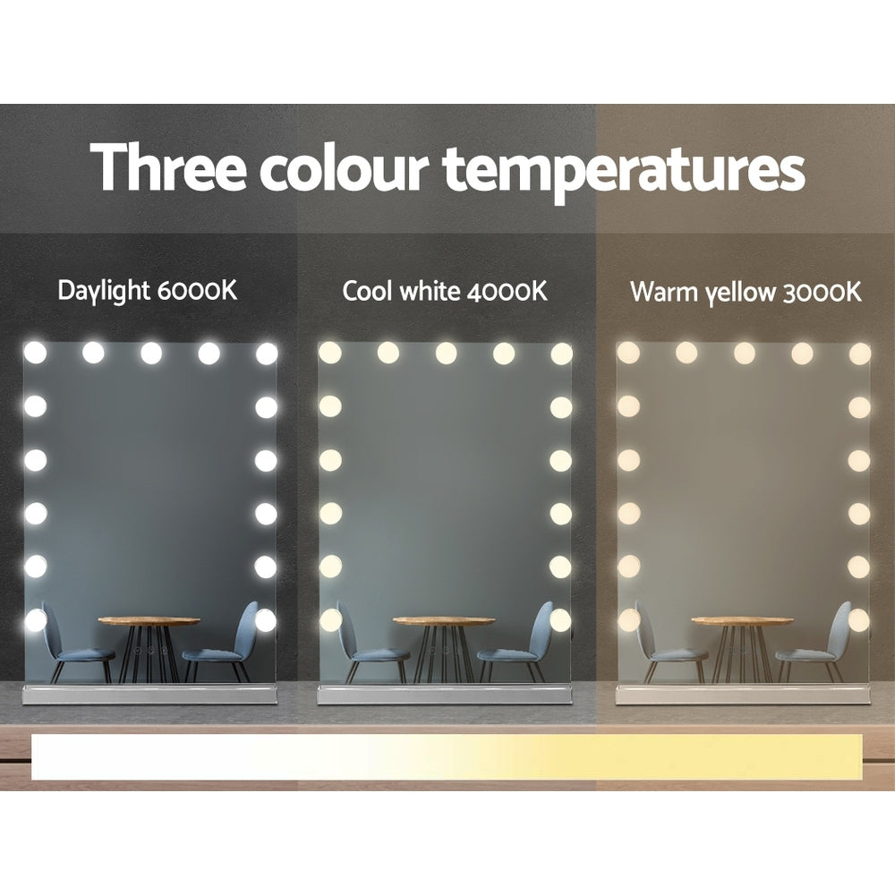 Embellir Hollywood Makeup Mirror With Light 15 LED Bulbs Lighted Frameless freeshipping - Awezingly
