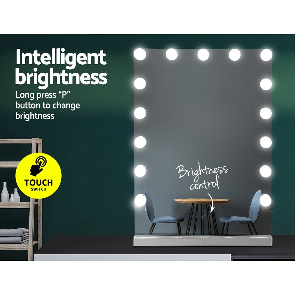 Embellir Hollywood Makeup Mirror With Light 15 LED Bulbs Lighted Frameless freeshipping - Awezingly