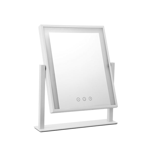 Embellir LED Makeup Mirror Hollywood Standing Mirror Tabletop Vanity White freeshipping - Awezingly