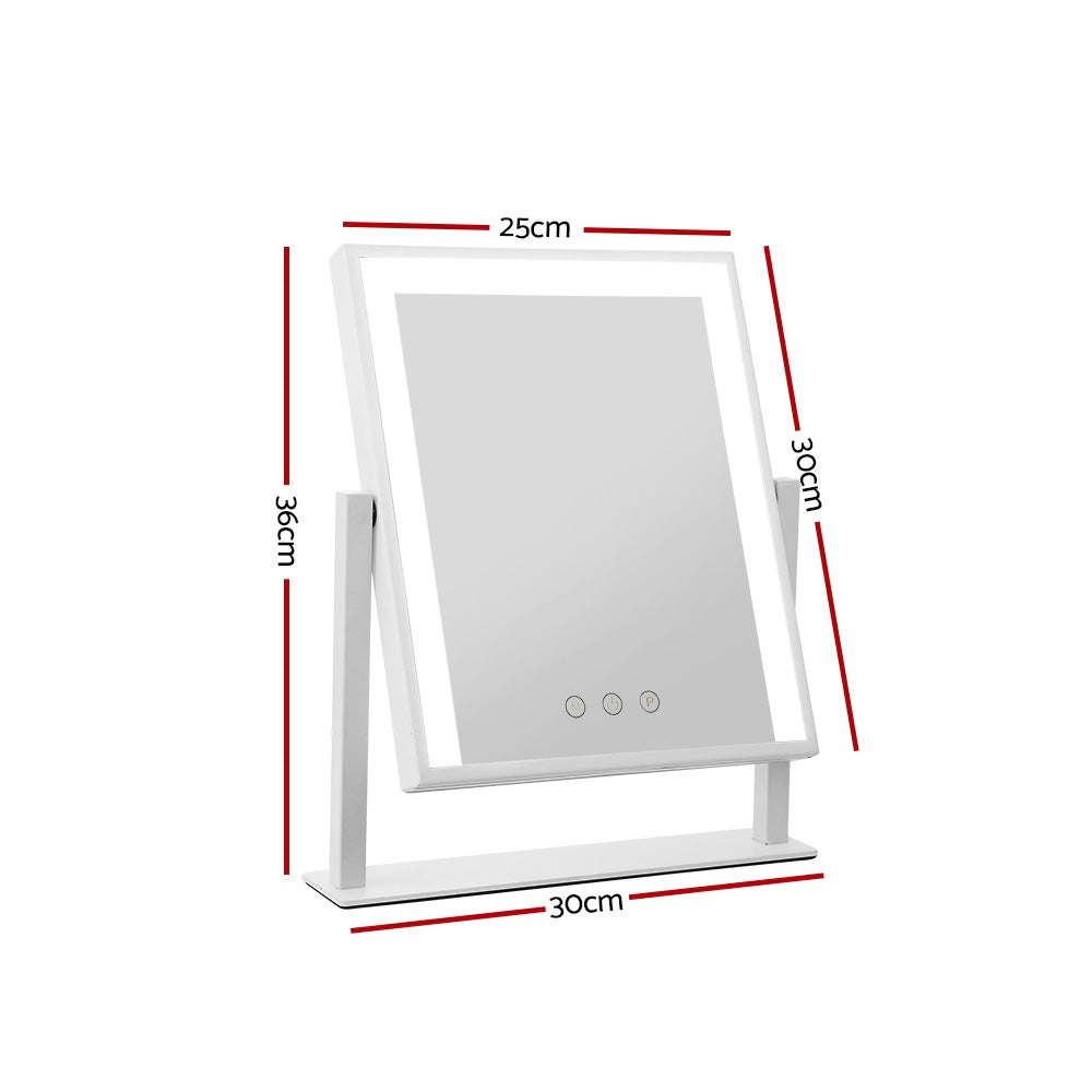 Embellir LED Makeup Mirror Hollywood Standing Mirror Tabletop Vanity White freeshipping - Awezingly