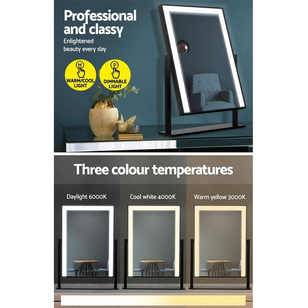 Embellir Hollywood Makeup Mirror With Light LED Strip Standing Tabletop Vanity freeshipping - Awezingly