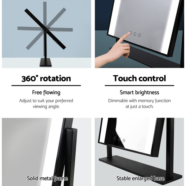 Embellir Hollywood Makeup Mirror With Light LED Strip Standing Tabletop Vanity freeshipping - Awezingly