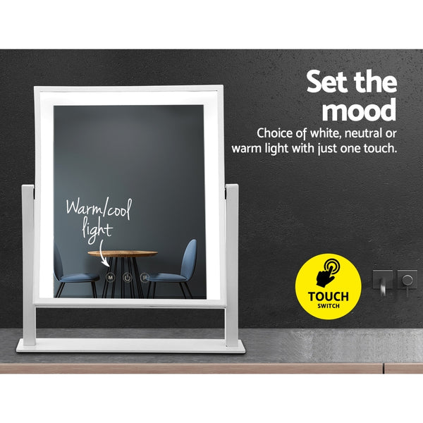 Embellir Hollywood Makeup Mirror with Dimmable Bulb Lighted Dressing Mirror freeshipping - Awezingly