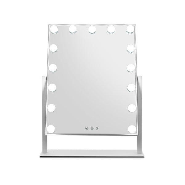 Embellir Hollywood Makeup Mirror with 15 Dimmable Bulb Lighted Dressing Mirror freeshipping - Awezingly
