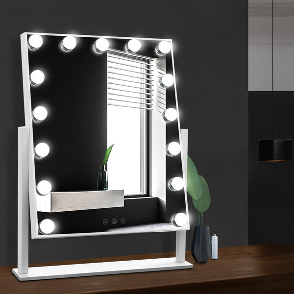 Embellir Hollywood Makeup Mirror with 15 Dimmable Bulb Lighted Dressing Mirror freeshipping - Awezingly