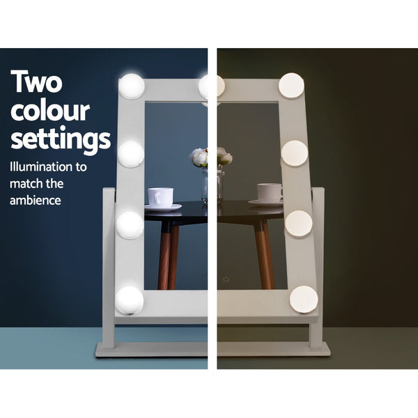 Embellir LED Standing Makeup Mirror - White freeshipping - Awezingly