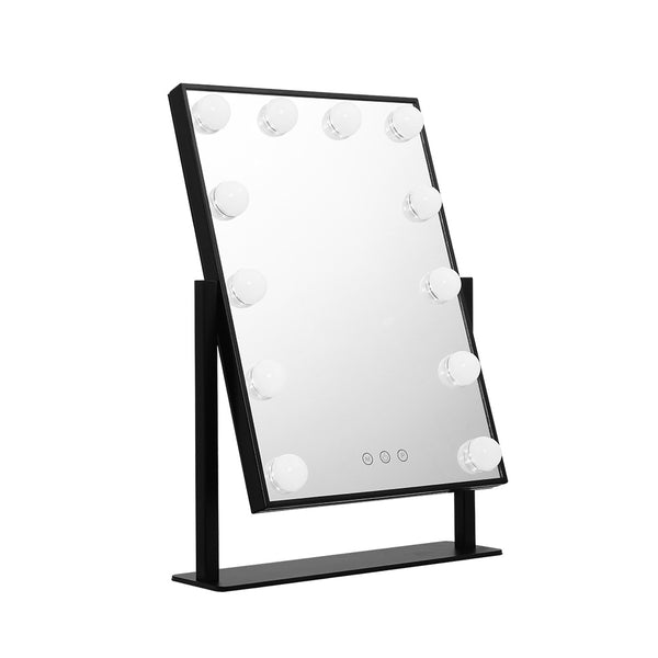 Embellir LED Standing Makeup Mirror - Black freeshipping - Awezingly