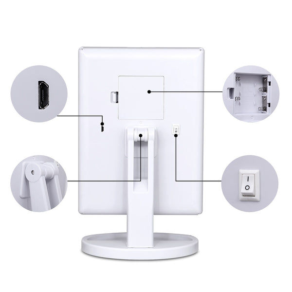 Embellir LED  Tri-Fold Make Up Mirror freeshipping - Awezingly