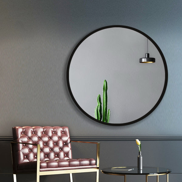 Embellir 80cm Wall Mirror Bathroom Round Makeup Mirror freeshipping - Awezingly