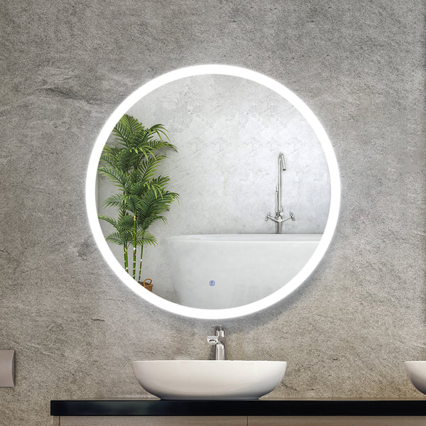 Embellir LED Wall Mirror Bathroom Mirrors With Light 90CM Decor Round Decorative Embellir