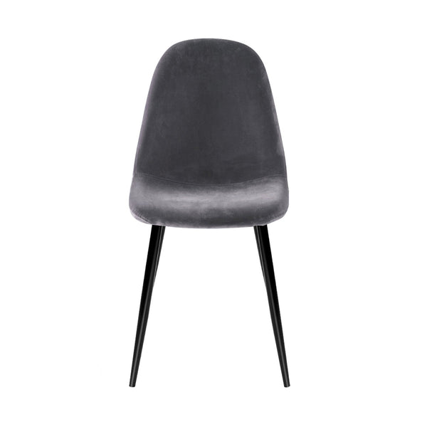 4 X Artiss Dining Chairs Dark Grey Artiss