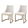 Artiss Dining Chairs Linen Fabric Beige Set Of 2 Balen