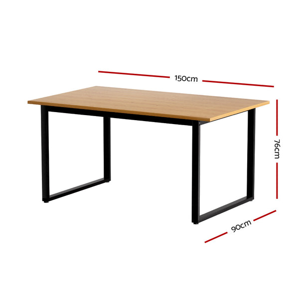 Artiss Dining Table 6 Seater Kitchen Cafe Rectangular Wooden Table 150CM Artiss