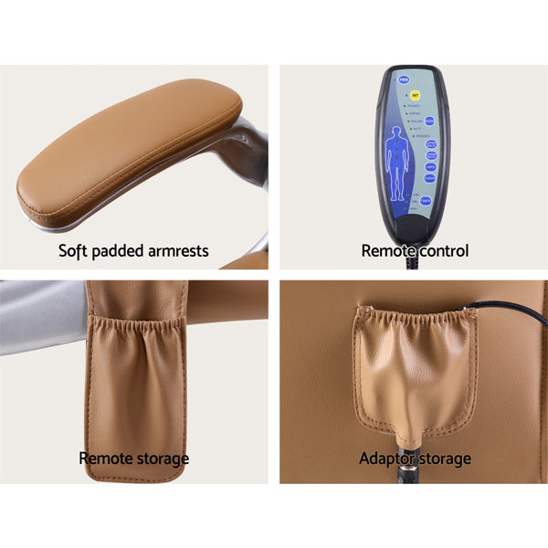 Artiss Massage Office Chair Gaming Chair Computer Desk Chair 8 Point Vibration Espresso freeshipping - Awezingly