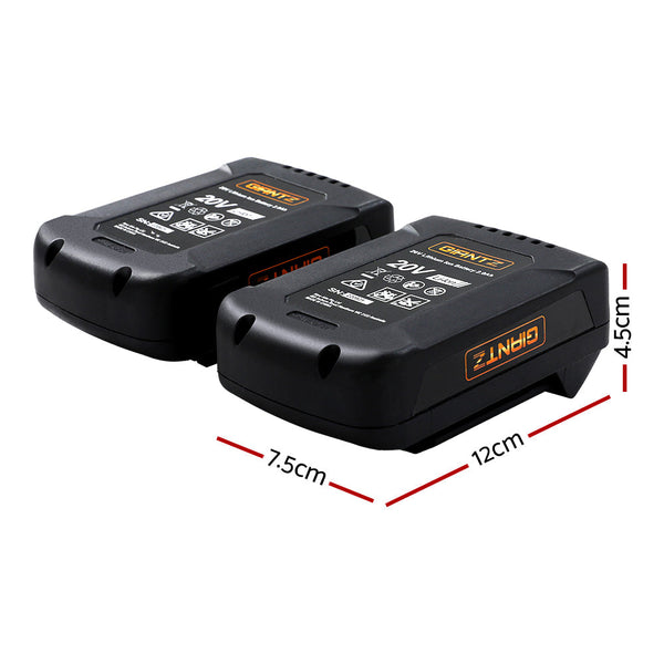 Giantz 40V Battery Only Powered Batteries For Lawn Mower Cordless Electric Lithium Giantz