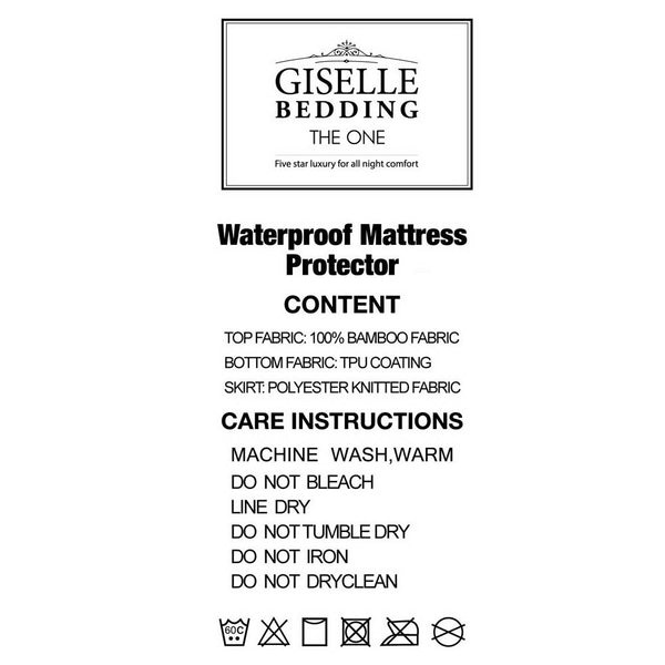 Giselle Bedding Giselle Bedding Bamboo Mattress Protector King freeshipping - Awezingly