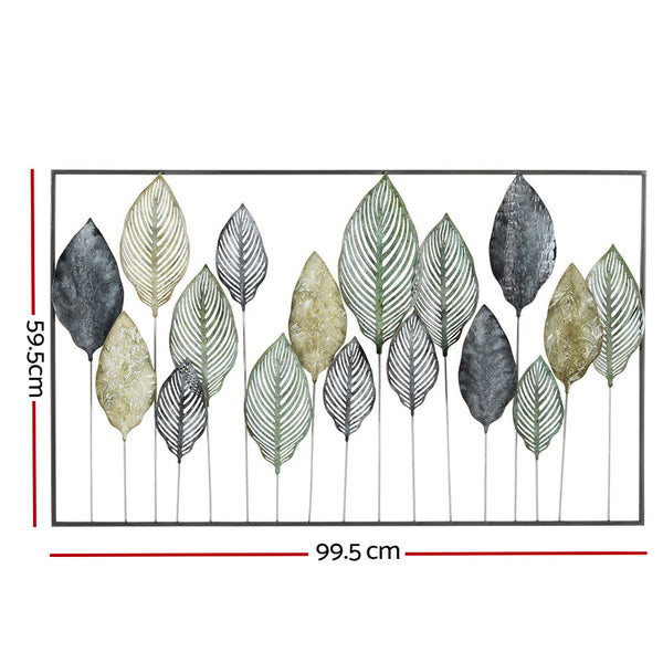 Artiss Metal Wall Art Hanging Sculpture Home Decor Leaf Tree of Life Framed Artiss