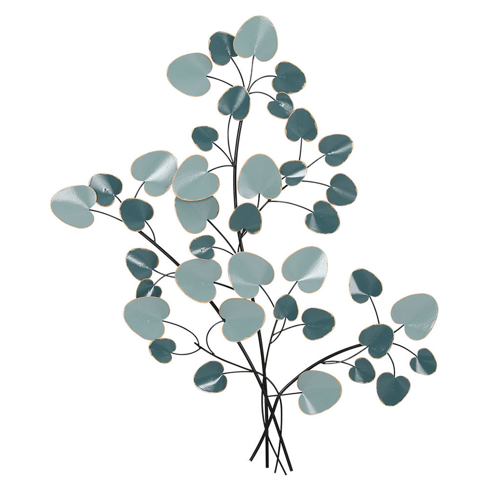 Artiss Metal Wall Art Hanging Sculpture Home Decor Leaf Tree of Life Blue Artiss