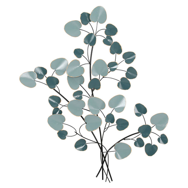 Artiss Metal Wall Art Hanging Sculpture Home Decor Leaf Tree of Life Blue Artiss