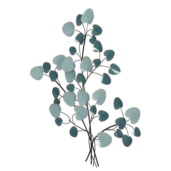 Artiss Metal Wall Art Hanging Sculpture Home Decor Leaf Tree of Life Blue Artiss