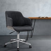 Artiss Wooden Office Chair - Fabric Grey