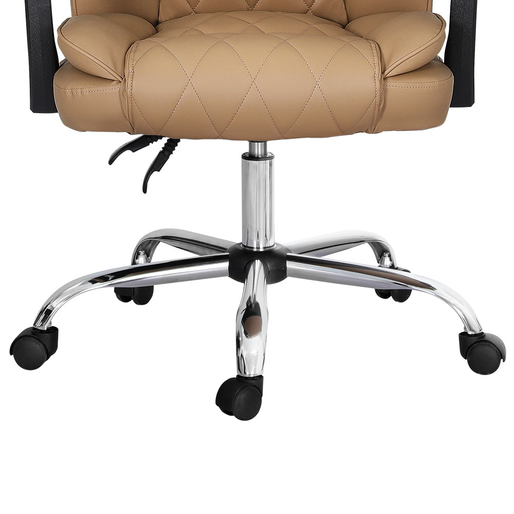 Artiss Executive Office Chair Leather Recliner Espresso Artiss