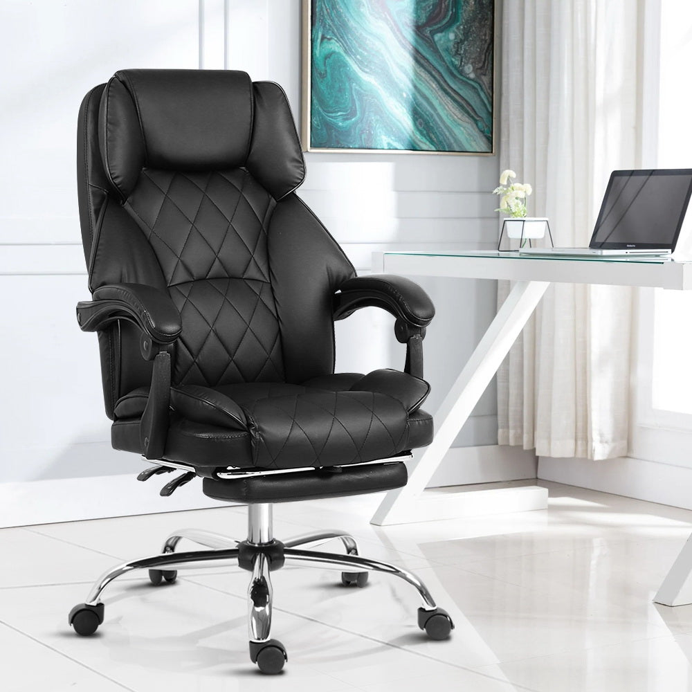 Artiss Office Chair Gaming Computer Executive Chairs Leather Seat Recliner Artiss